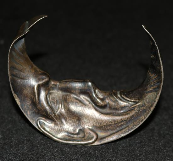 Asprey silver moon paperweight